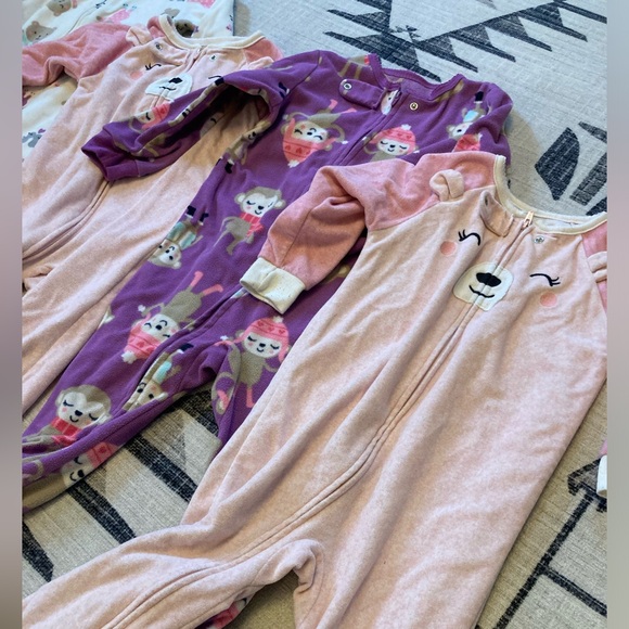 Set of 4 Sleep and Play PJs by Carter's and Just One You, 2T - Picture 3 of 10